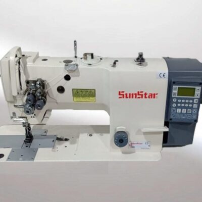 Máy máy 2 kim cơ , motor liền trục,cơ cấu đẩy đồng bộ, ổ lớn , ổ ngữa, dùng cho hàng trung bình và dày KM-5720BL