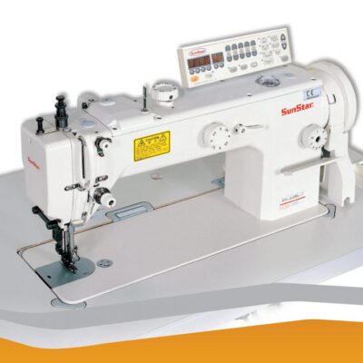 Máy may 1 kim, chân vịt bước, motor cơ, ổ lớn, đòn dài, dùng cho hàng dày KM-640BL