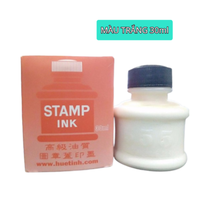 Mực máy nhảy số màu trắng 30ml